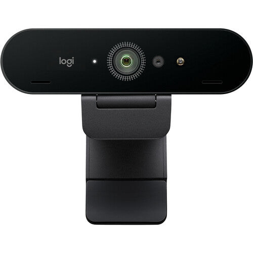 Logitech Brio 4K Webcam, Ultra 4K HD Video Calling, Noise-Canceling mic, HD Auto Light Correction, Wide Field of View, Works with Microsoft Teams, Zoom, Google Voice, PC/Mac/Laptop/Macbook/Tablet