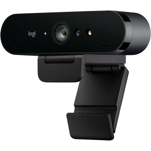 Logitech Brio 4K Webcam, Ultra 4K HD Video Calling, Noise-Canceling mic, HD Auto Light Correction, Wide Field of View, Works with Microsoft Teams, Zoom, Google Voice, PC/Mac/Laptop/Macbook/Tablet